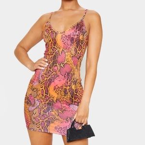 PLT snake print dress